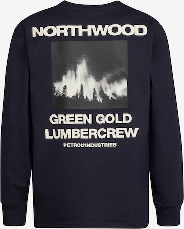 Sweat Petrol Industries en bleu : devant