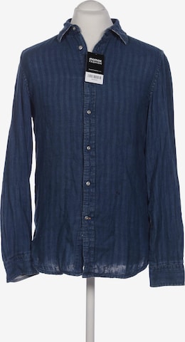 DIESEL Button Up Shirt in M in Blue: front