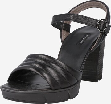 Paul Green Sandals 'Mastercalf' in Black: front