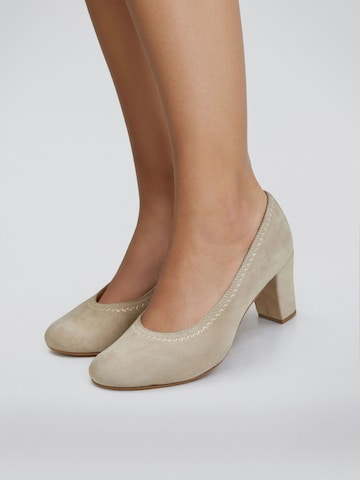 SPIETH & WENSKY Pumps 'Hallstatt' in Beige: voorkant