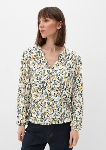 s.Oliver Blouse in Wit: voorkant