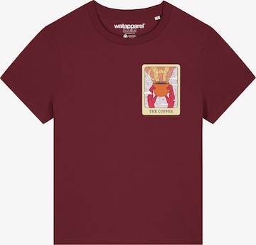 T-shirt 'Tarot The Coffee' Watapparel en rouge : devant