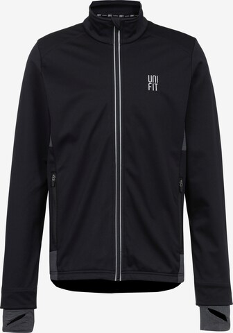 UNIFIT Athletic Jacket in Black: front