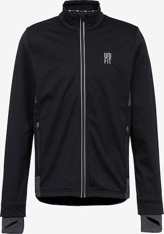 UNIFIT Athletic Jacket in Black: front