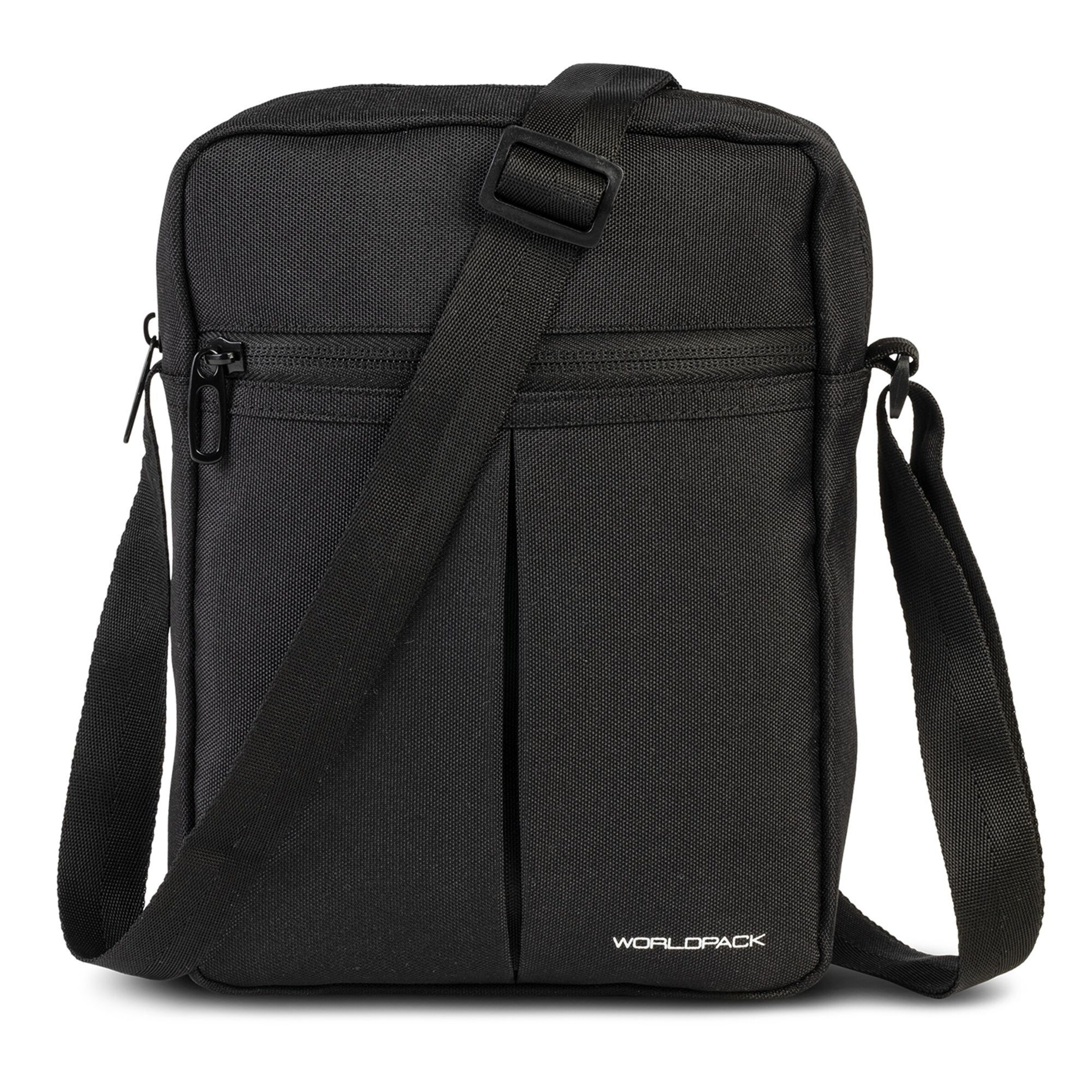 Worldpack Crossbody Bag in Black: front