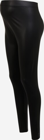 Pieces Maternity Skinny Leggings 'SHINY' in Black