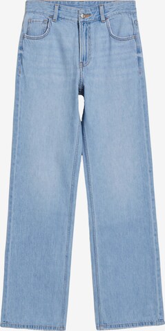 Bershka Wide Leg Jeans in Blau: predná strana