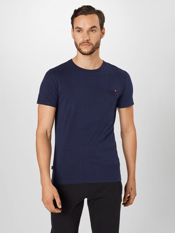 Superdry Regular fit T-shirt i blå: framsida