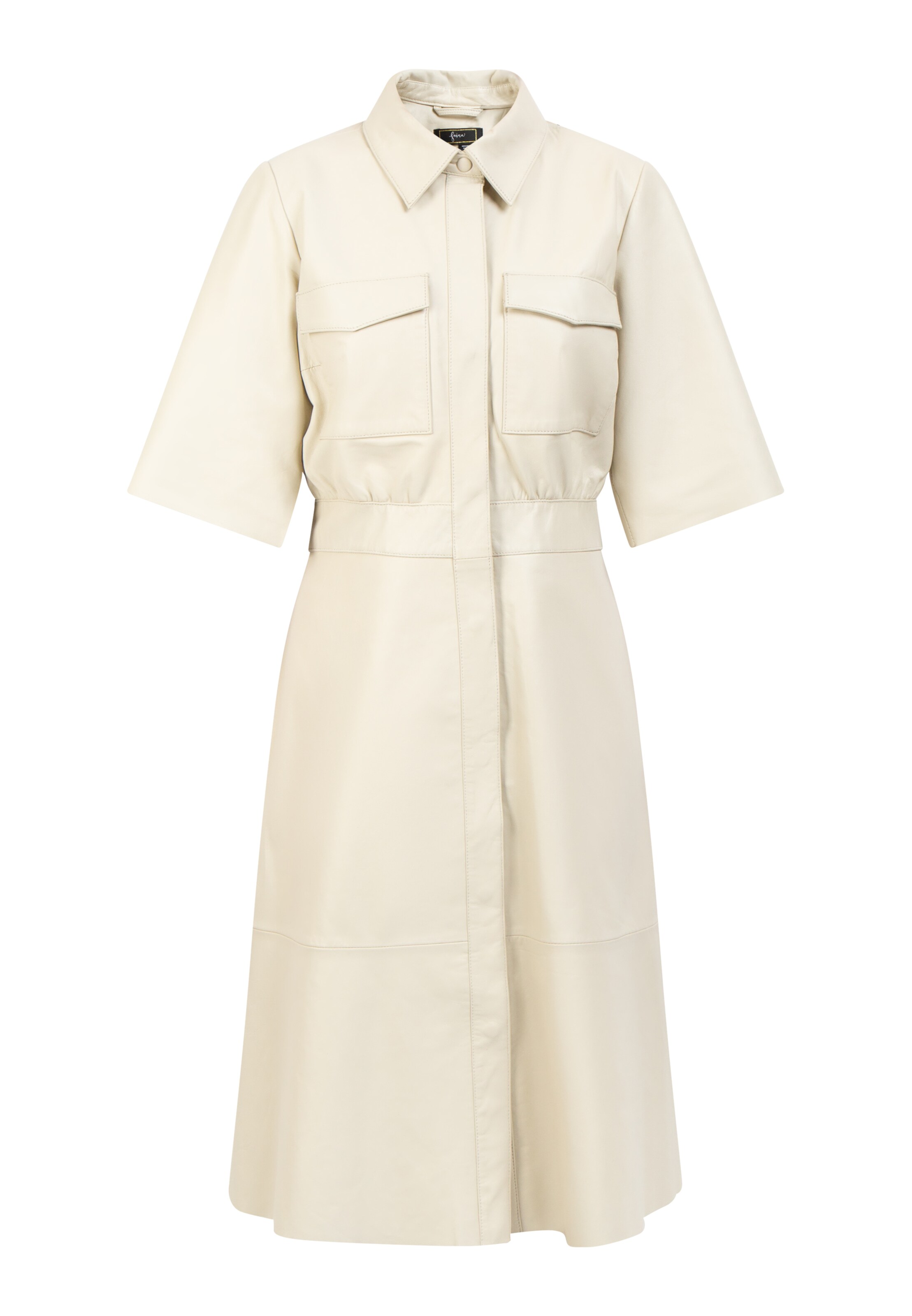 Robe-chemise faina en beige : devant