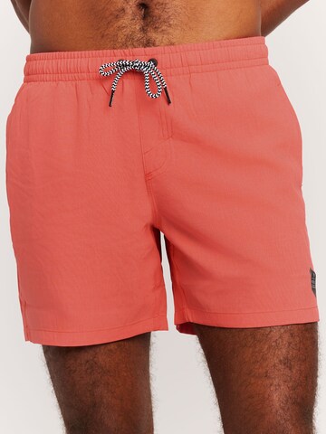 Shorts de bain 'Davey' PROTEST en rouge
