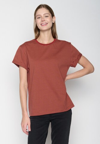 T-shirt GREENBOMB en rouge : devant