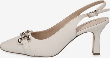 CAPRICE Slingpumps in Wit