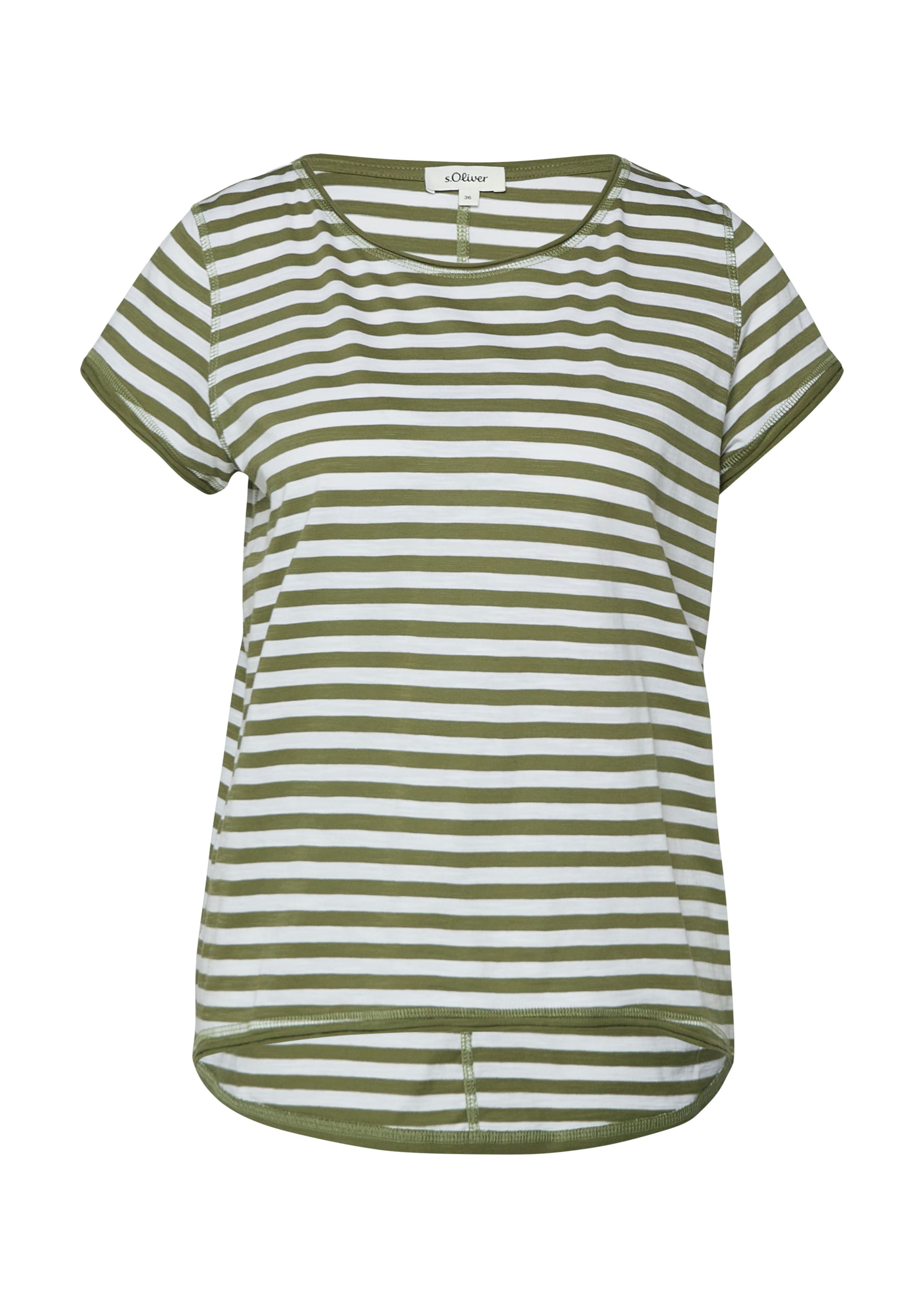 T-shirt s.Oliver en blanc : devant