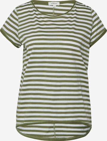 T-shirt s.Oliver en blanc : devant