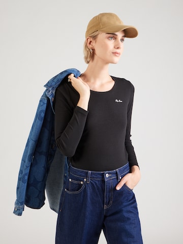 Pepe Jeans Μπλουζάκι σε μαύρο: μπροστά
