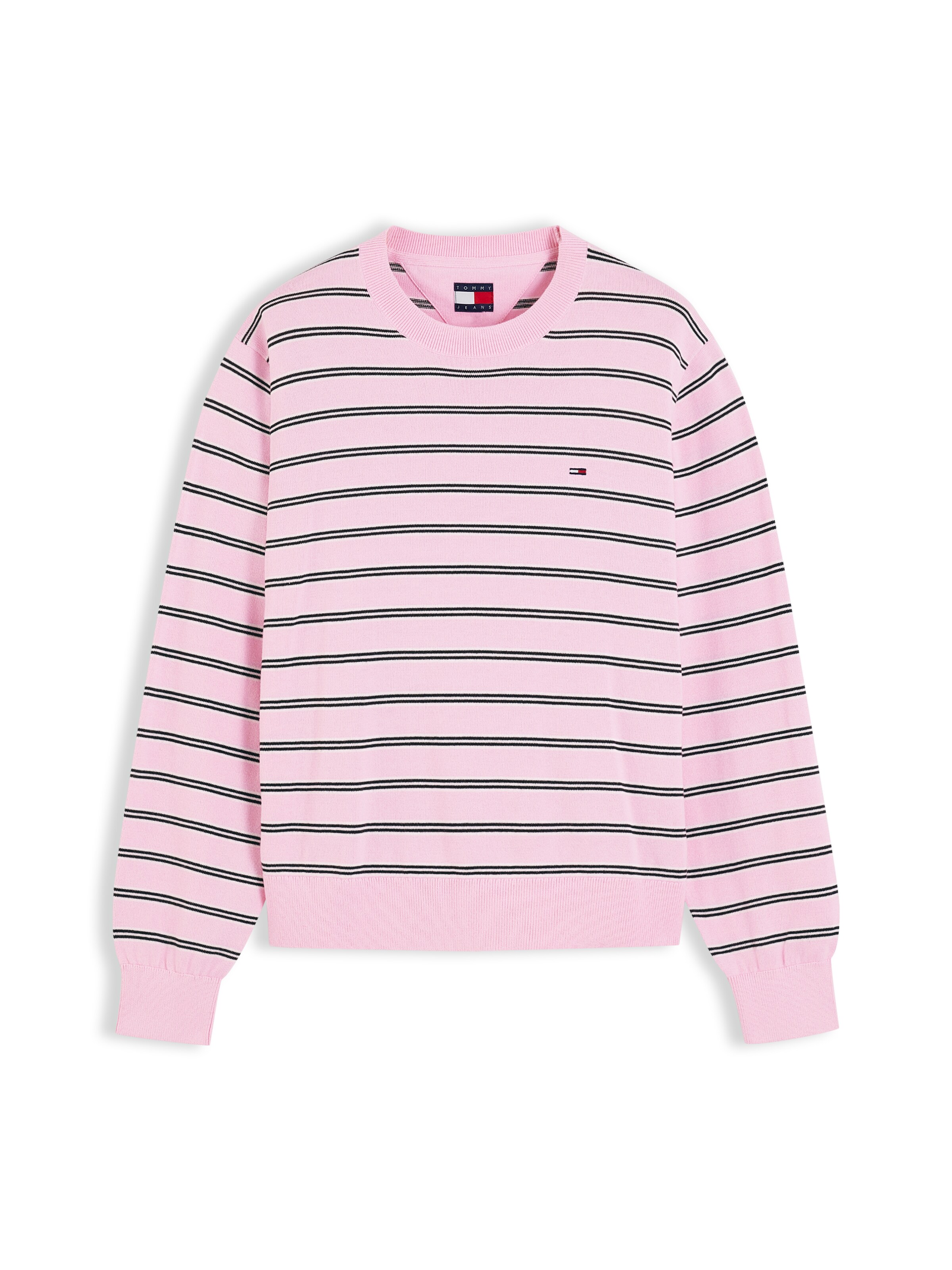 rožinė Tommy Jeans Megztinis 'Essential': priekis