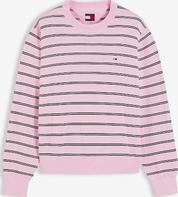 rožinė Tommy Jeans Megztinis 'Essential': priekis