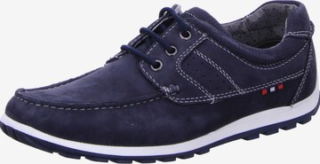 Klondike Lace-Up Shoes in Blue: front