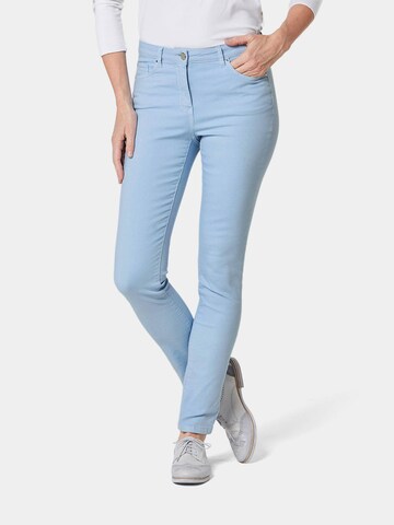 Goldner Skinny Jeans 'Bella' in Blau: Vorderseite