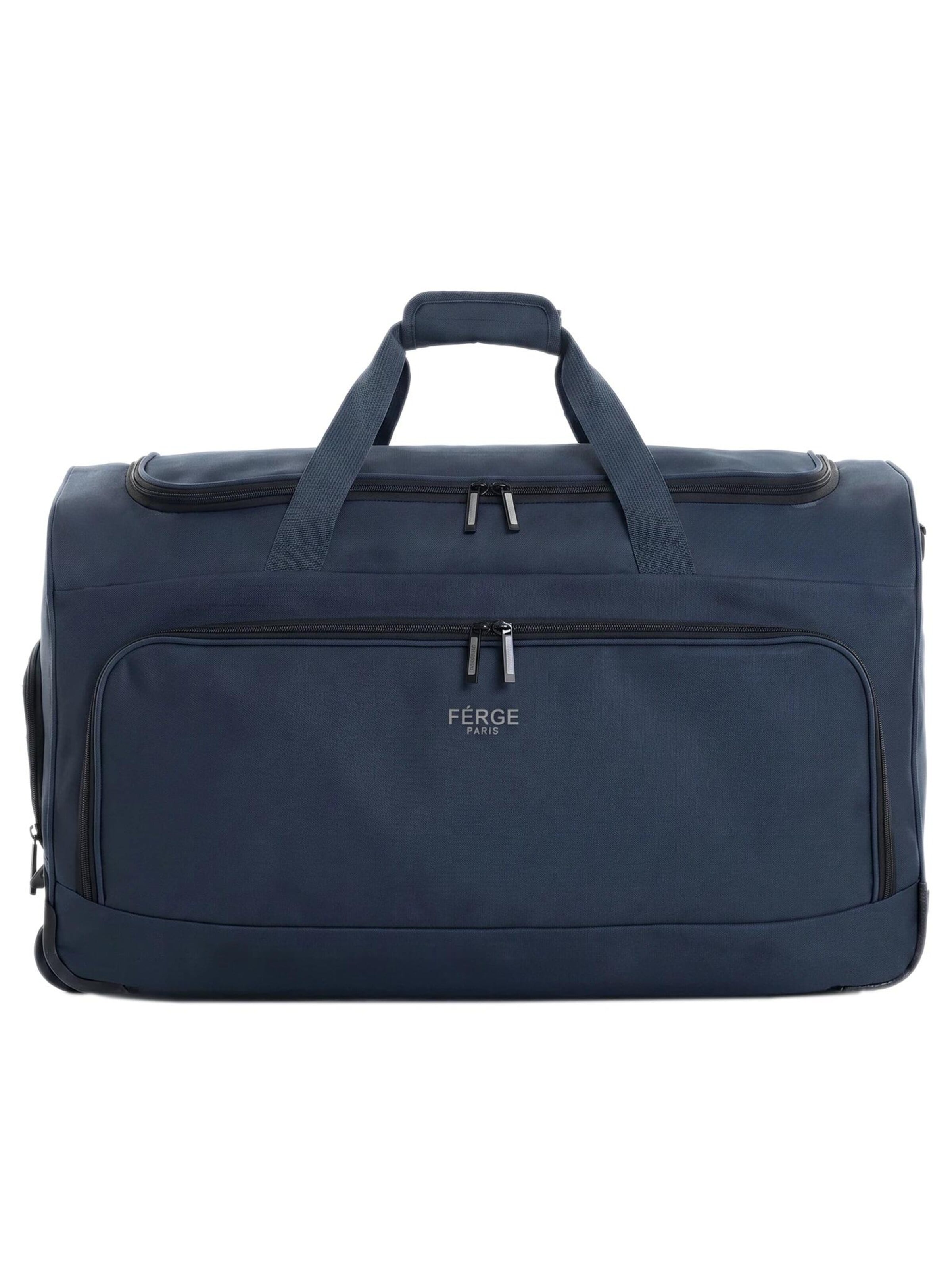 FERGÉ Travel Bag 'wasserabweisende Reisetasche mit Rollen groß PARIS' in Blue: front
