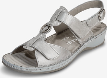 Sandales VITAFORM en argent : devant