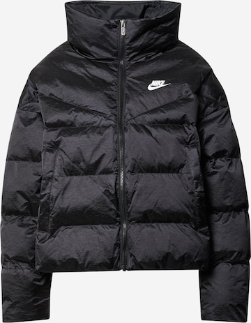 Nike SportswearPrijelazna jakna - crna boja: prednji dio