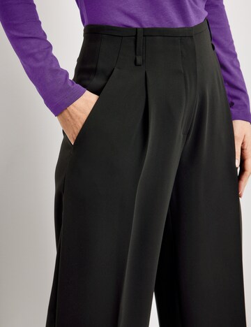 GERRY WEBER Loosefit Bügelfaltenhose in Schwarz