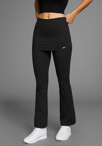 FAYN SPORTS Flared Leggings in Black: front