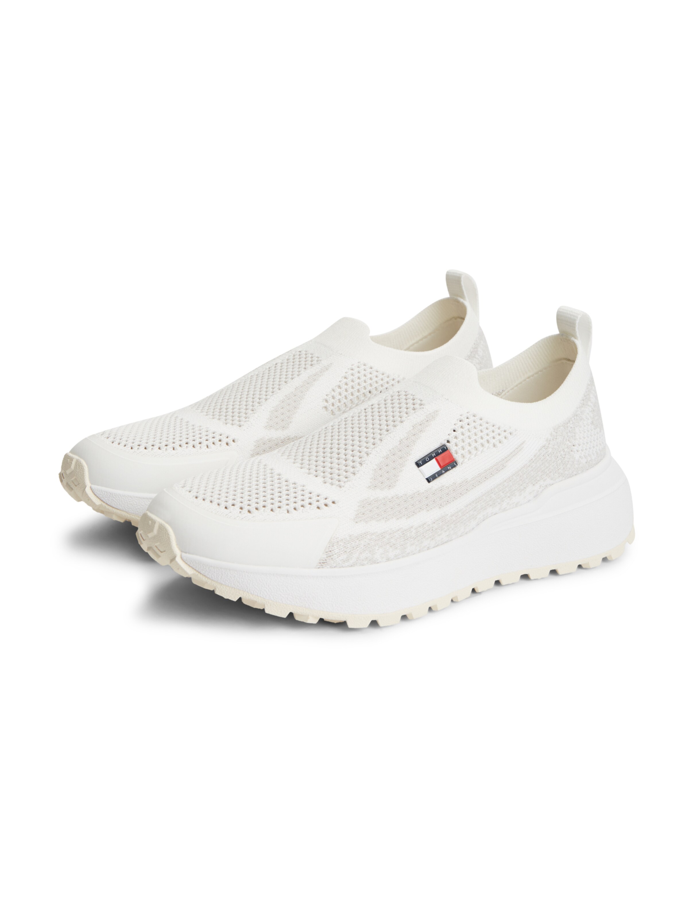 Tommy Jeans Спортни обувки Slip On в бяло