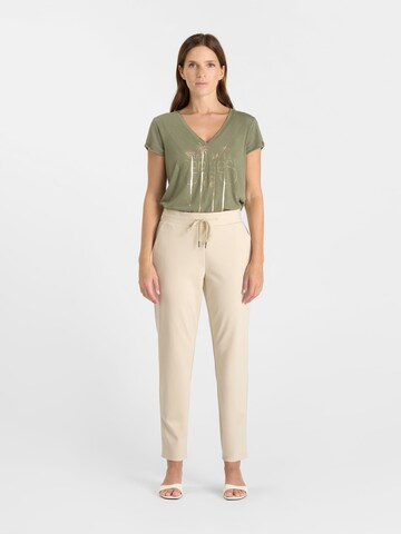 Regular Pantalon chino Le Temps Des Cerises en beige