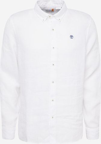 Coupe regular Chemise 'Mill River' TIMBERLAND en blanc : devant