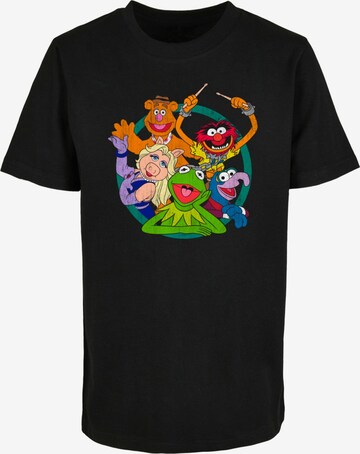 ABSOLUTE CULT Shirt 'Muppets - Group Circle' in Black: front