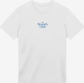 F4NT4STIC Shirt 'The Brunch Club' in Wit: voorkant