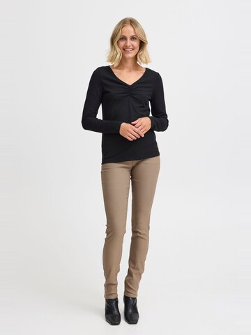 Fransa Top in Zwart