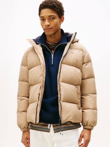 Tommy Jeans Зимняя куртка 'ESSENTIAL' в Серый: спереди