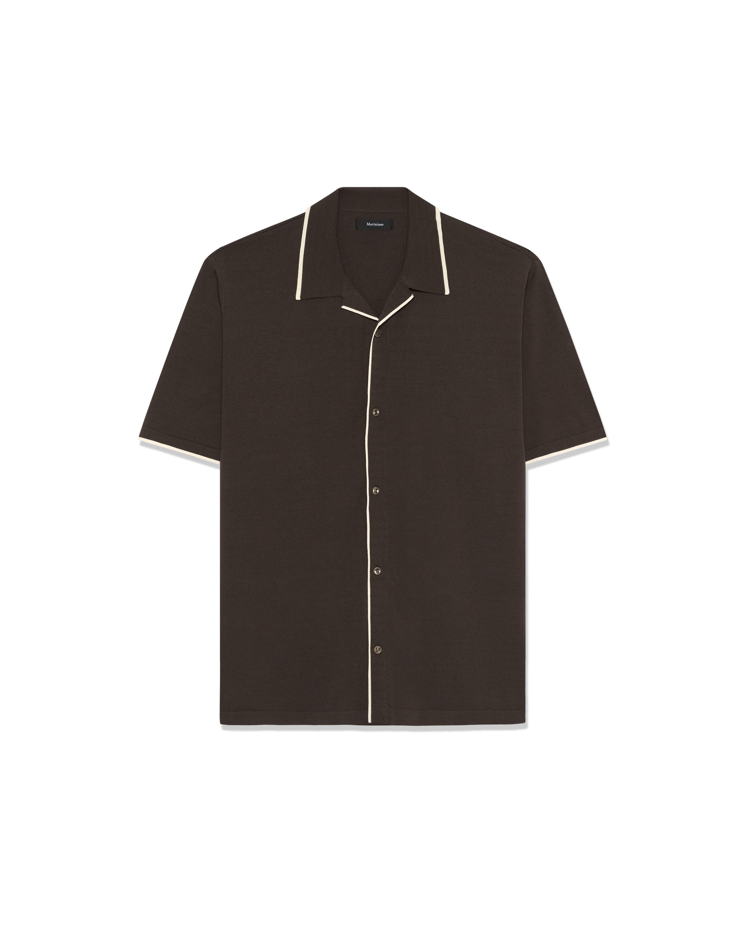 Matinique Cardigan 'Polomin' i brun: forside