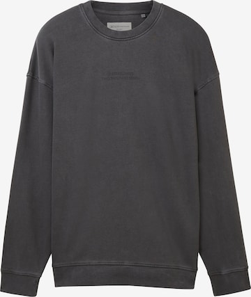 Sweat-shirt TOM TAILOR DENIM en gris : devant