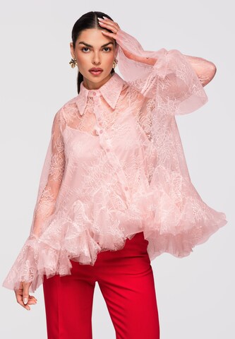 Ombre Bluse 'OW-SH-E0003' in Pink: Vorderseite