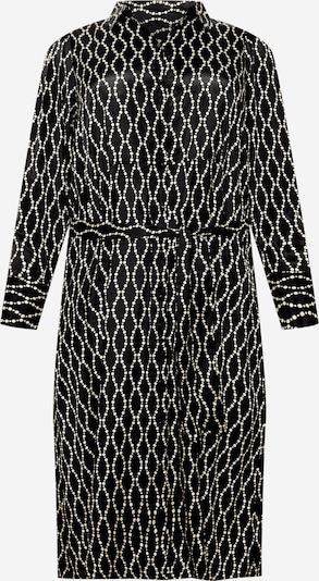 Rochie tip bluză KAFFE CURVE pe negru / alb, Vizualizare produs