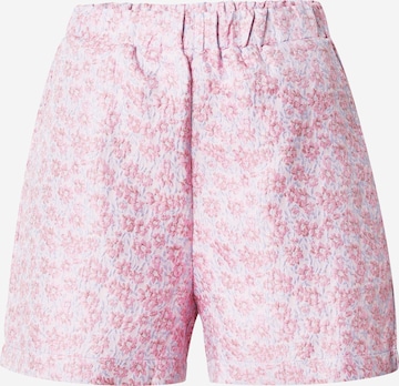 PIECES Loose fit Pants 'Eli' in Pink: front