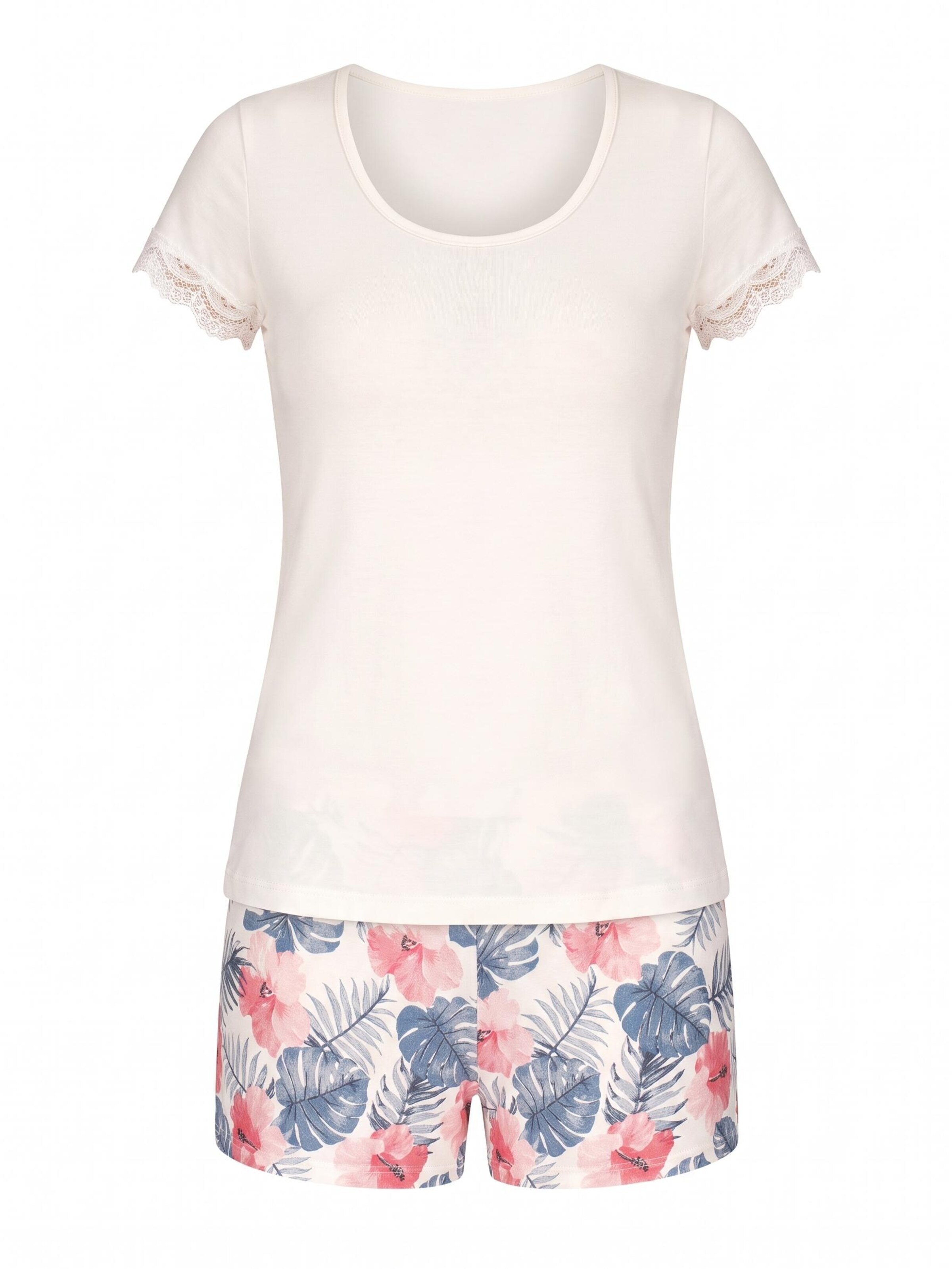 Donna Short Pajama Set 'Mila' in Beige: front