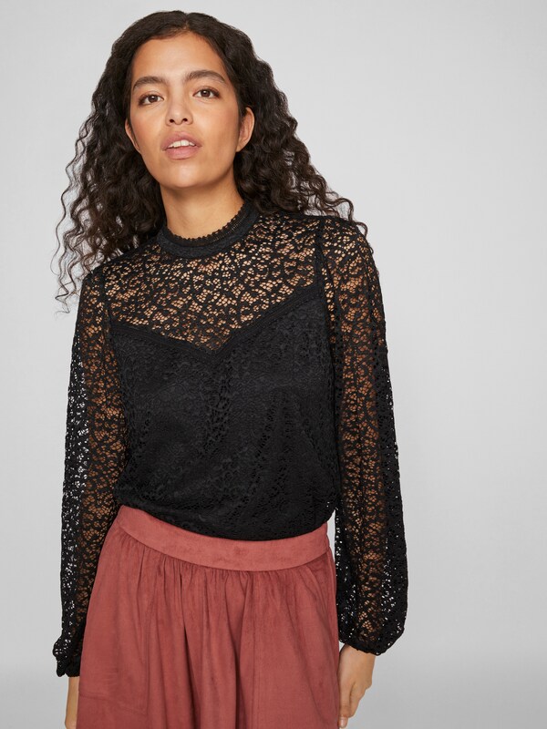 VILA Blouse 'VIGLAZE' in Black