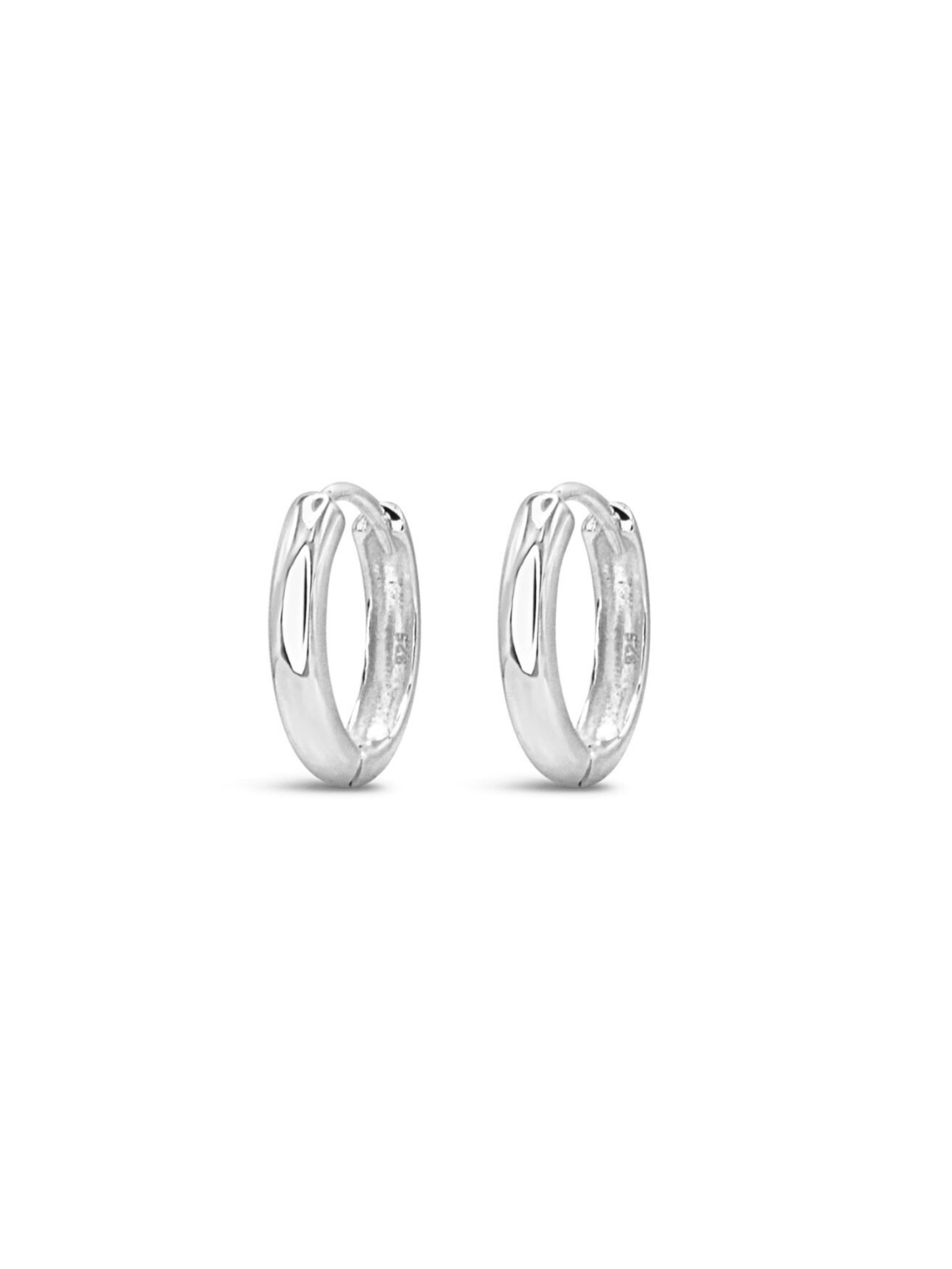 ARS-ARGENTI Earrings 'HOOP, THERE IT IS' in Silver: front