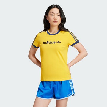 ADIDAS ORIGINALS Majica | rumena barva: sprednja stran