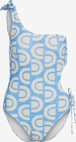 OBJECT Bralette Swimsuit in Blue: front