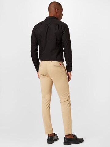 regular Pantaloni chino 'David' di HUGO in beige