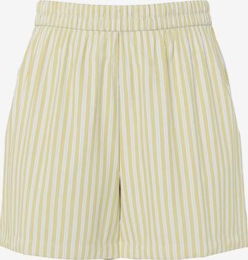 Pantalon 'PCJolly' PIECES en jaune : devant
