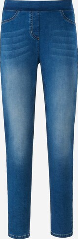 Peter Hahn Slimfit Jeans in Blauw: voorkant