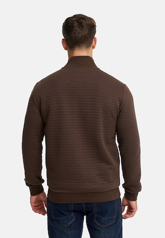 INDICODE JEANS Gebreid vest 'Bermie' in Bruin