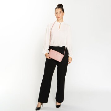 Lazarotti Schoudertas 'Bologna Leather' in Roze